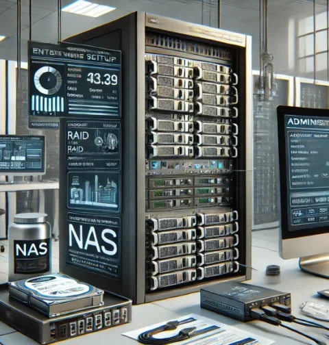 مراحل کانفیگ NAS (Network Attached Storage)​